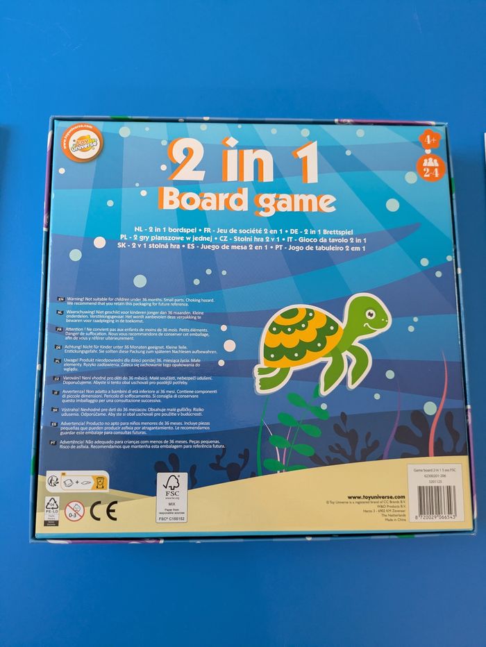 Jeu 2 en 1 petits chevaux et jeu de l'oie - photo numéro 4
