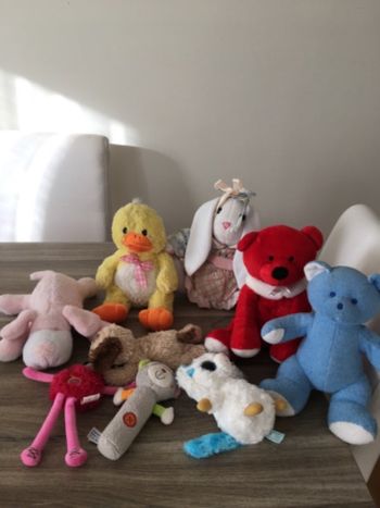 Lot de 9 peluches