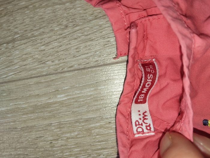 Robe/tunique mignonne DPAM rose saumoné chats cirque 18 mois automne - photo numéro 5