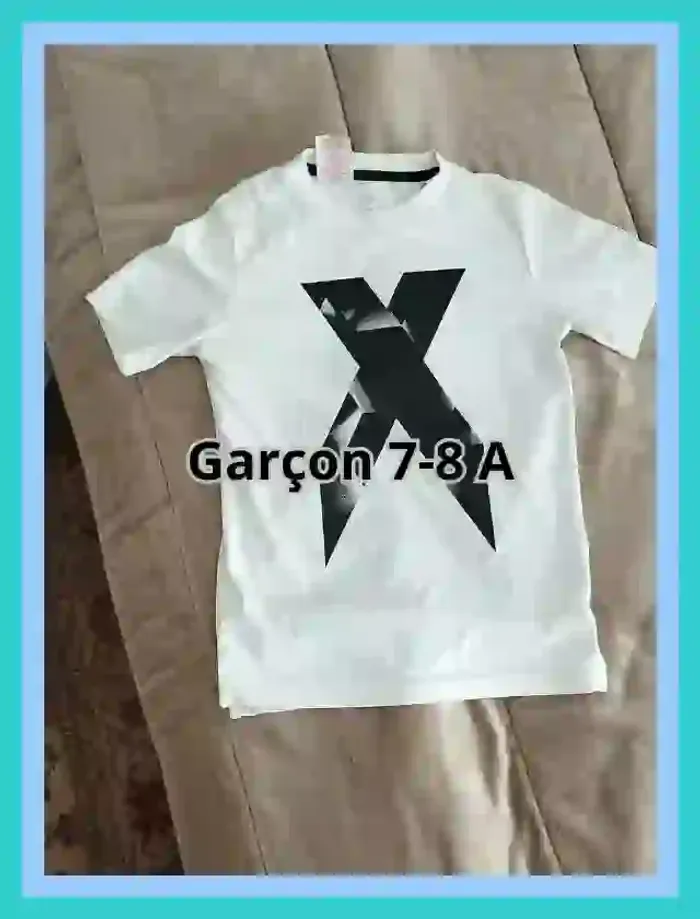 Adidas T-Shirt X Graphic Blanc Enfant 7 à 8 ans  7528645985 - photo numéro 5