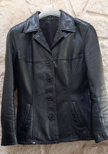 Veste en cuir d'agneau