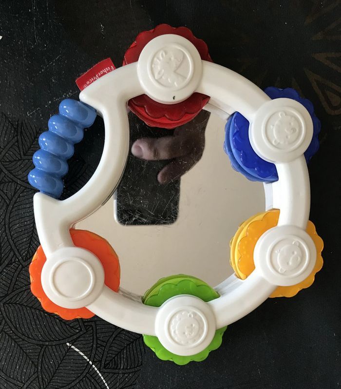 Hochet tambourin miroir Fisher price - photo numéro 2