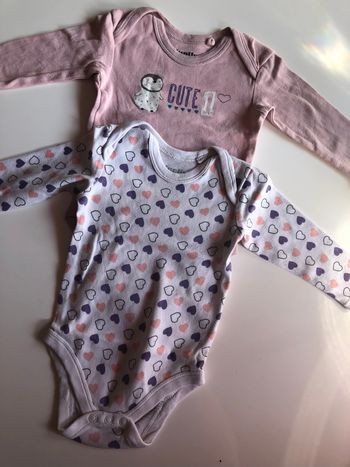 Lot bodies manches longues bébé fille