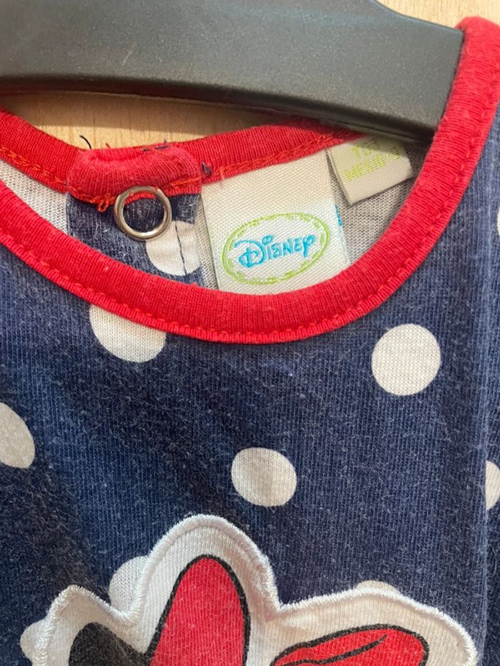 Barboteuse, combi-short Minnie 6/9 mois - photo numéro 2