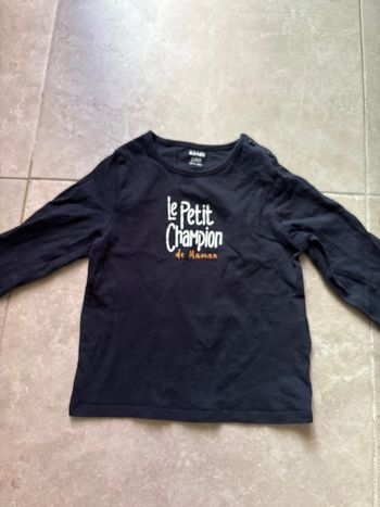 Manche longue bébé 24 mois