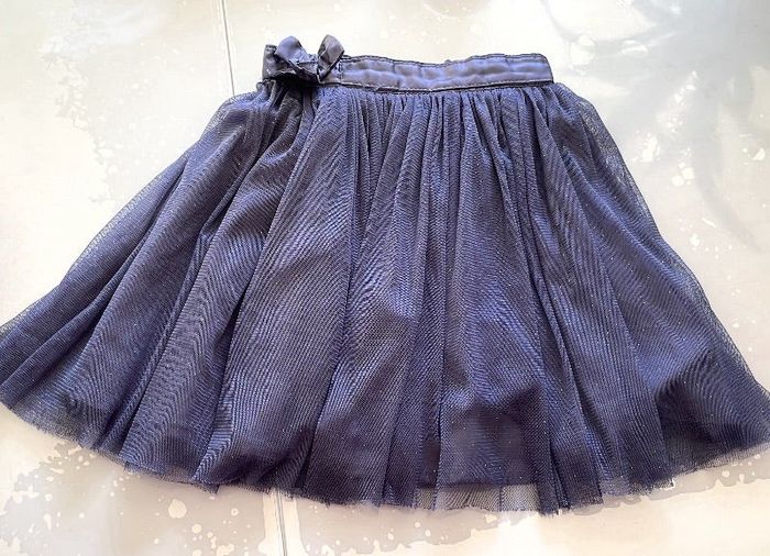 Jupe Sergent Major T 6 ans bleu marine avec jupons tulle