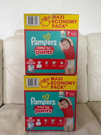 124 Pampers Baby Dry Pants Taille 7 
