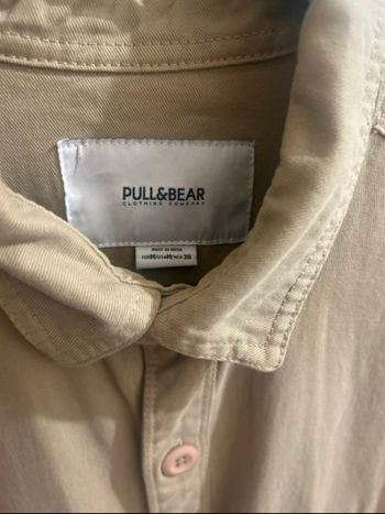 Chemise homme beige pull&bear
