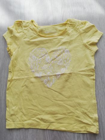 Tee-shirt cœur fille 3 ans