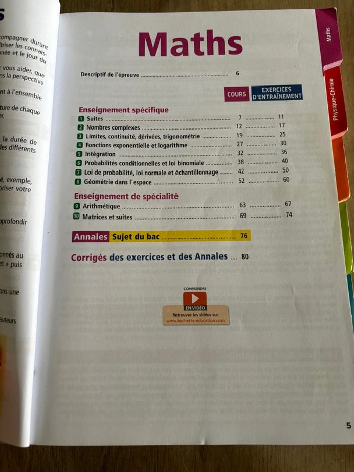 Livre objectif Bac avec spécialités scientifiques - photo numéro 3