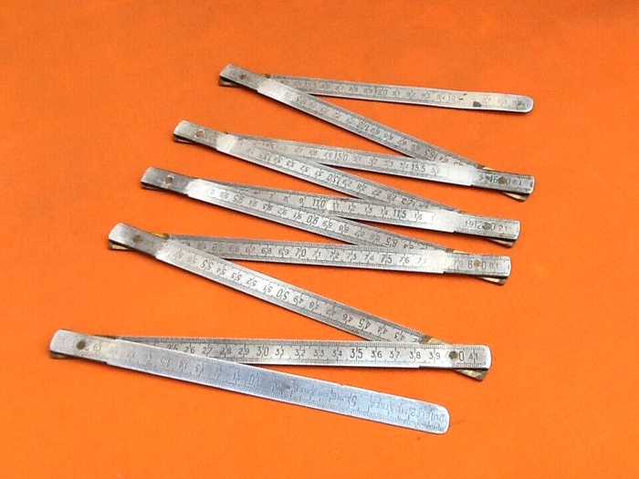 Double mètre pliant LJM (Justin Ledru Manufacture) DURALUMIN - photo numéro 6