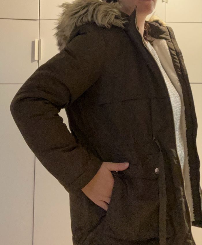 Manteau kaki Kiabi - photo numéro 2