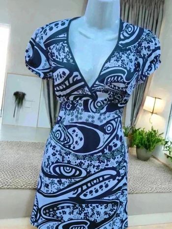 Robe d été blanc noir 🌹 M🌹