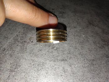 Bague métal doré et argenté