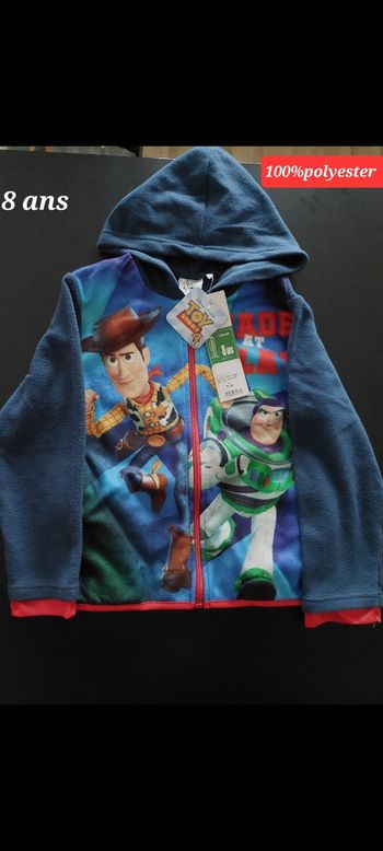 Veste Toys Story garçon 8ans