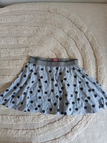 Jupe grise à pois noir Punkidz 8 ans