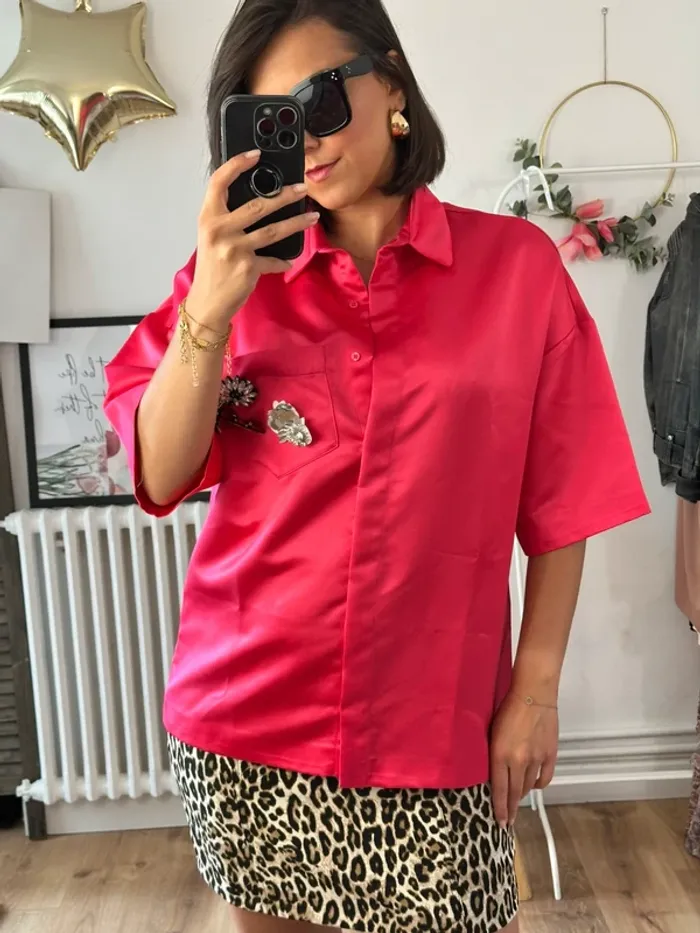 Blouse Maje rose taille 38 - photo numéro 7