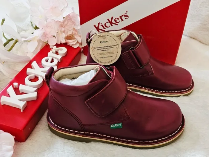Bottes Bottines Scratch Cuir Kickers T27