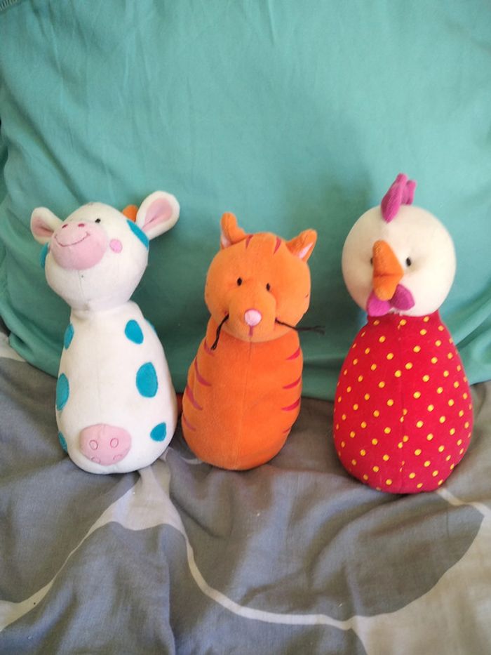 lot de quilles animaux + balle en peluche   Lilliputiens - photo numéro 5