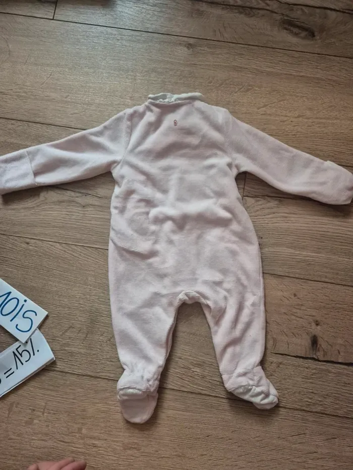 Pyjama velours Obaïbi  59 cm (3 mois) - photo numéro 8