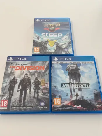 Lot The Division / Steep / Star Wars Battlefront - TBE - PS4