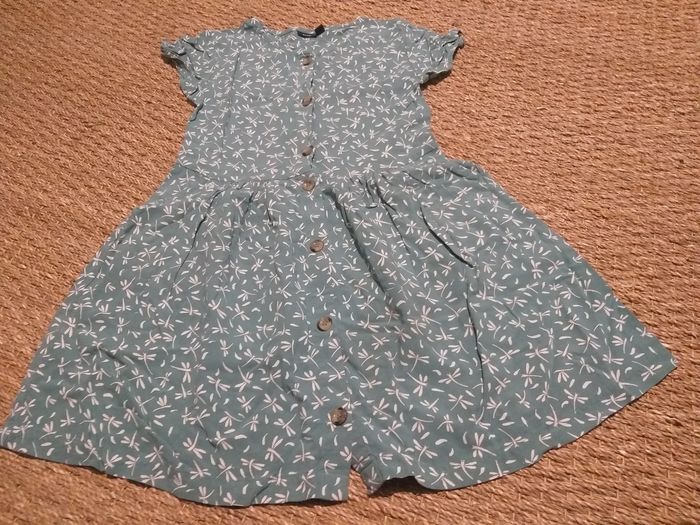Robe libellules Verte Kiabi 10 ans