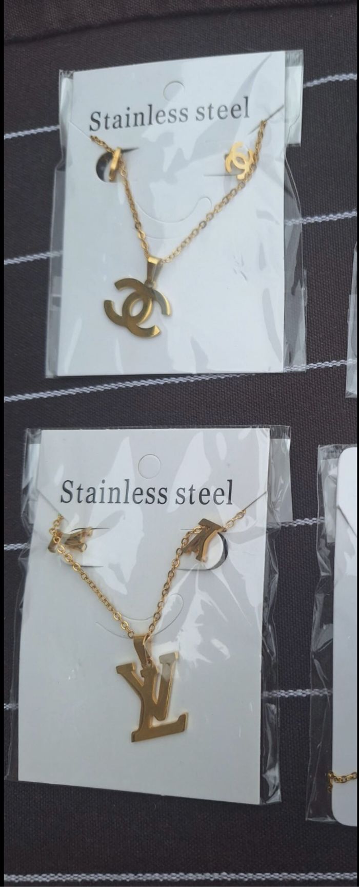2 parures chanel louisvuitton