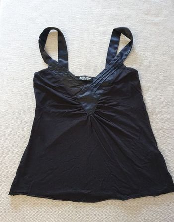 Débardeur noir décolleté brillant Julie Mode S