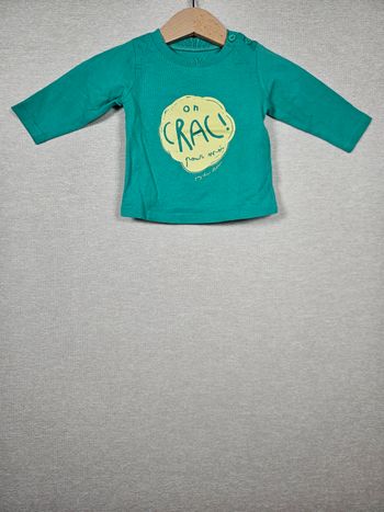 T-shirt manche longue tape à l'œil 3 mois 59 cm