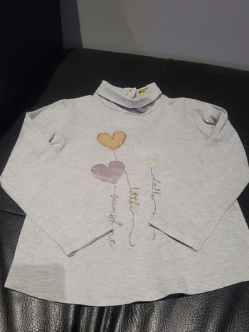 Tshirt manches longues avec col