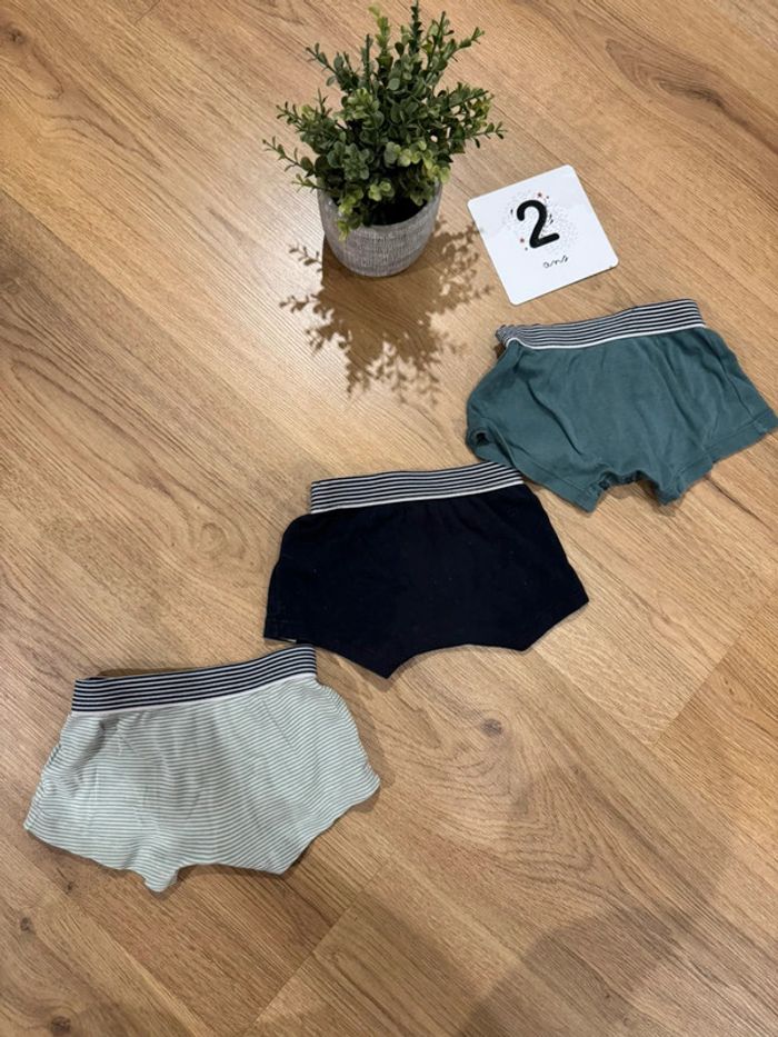 Lots de 3 boxers petit bateau 2 ans - photo numéro 2