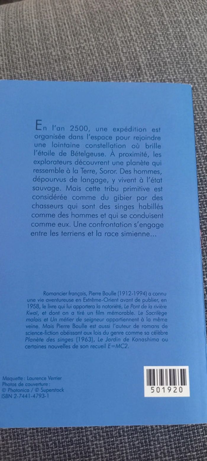 Livre poche : La planète des singes - photo numéro 2