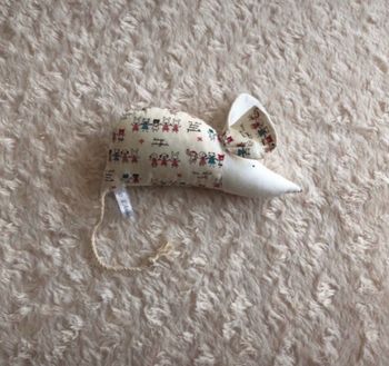 Souris sachet de lavande blanc à motifs