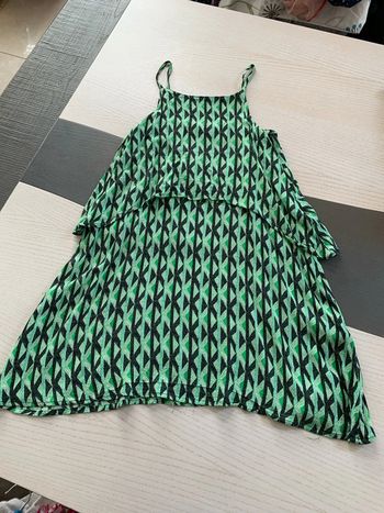 Robe légère verte noir 8 ans Orchestra