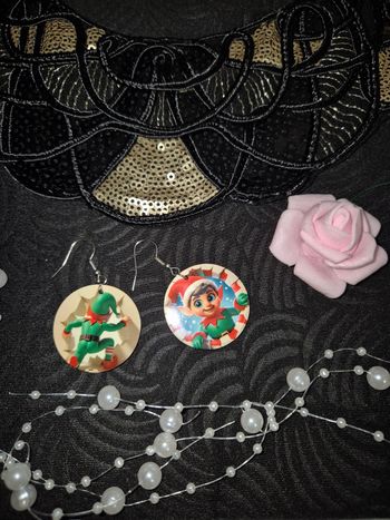 Boucle d'oreille Noël