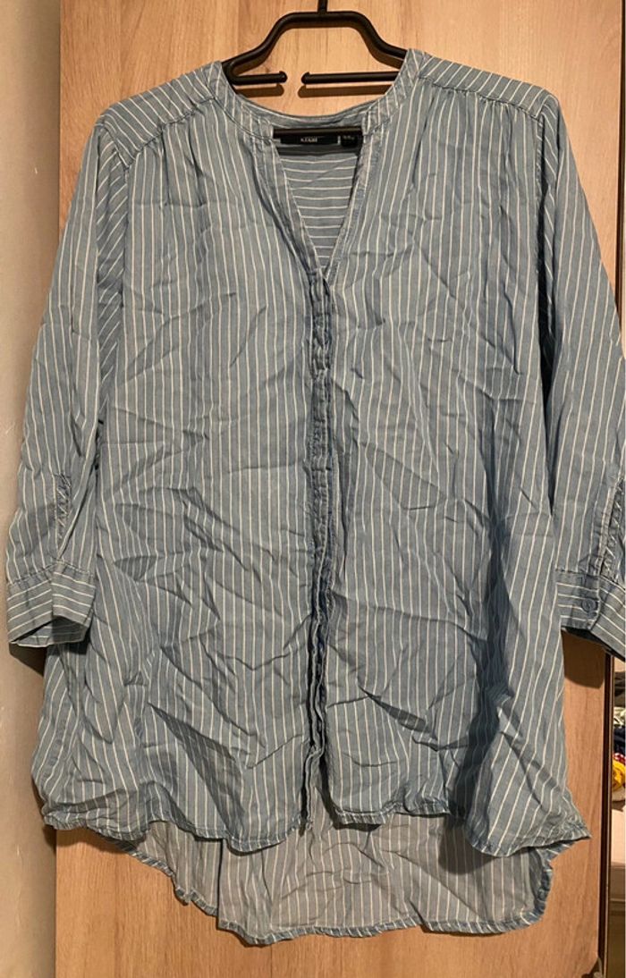 Chemise blouse manches 3/4 kiabi - photo numéro 2