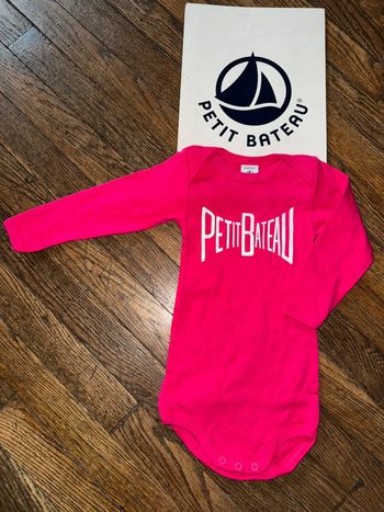 Body petit bateau 12 mois