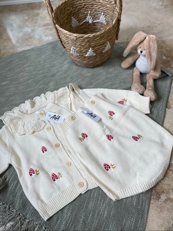 Ensemble gilet col Claudine laine  barboteuse neuf