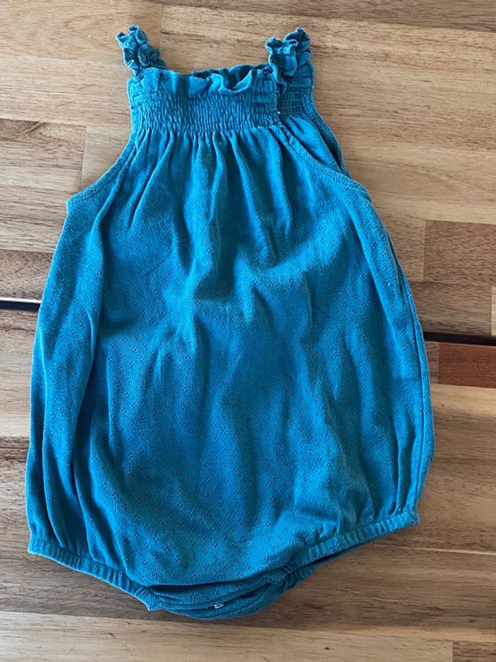 Combi body vert kiabi 9 mois