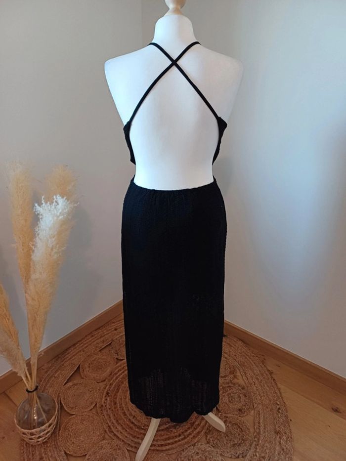 Robe longue noire neuve en dentelle Daphnea taille S 36 - photo numéro 8