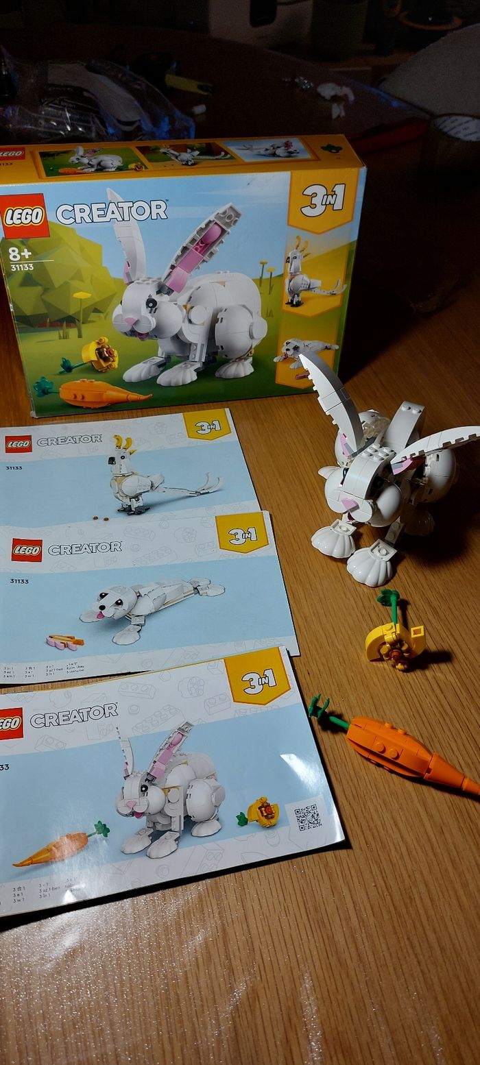 Lego petit lapin blanc - photo numéro 8