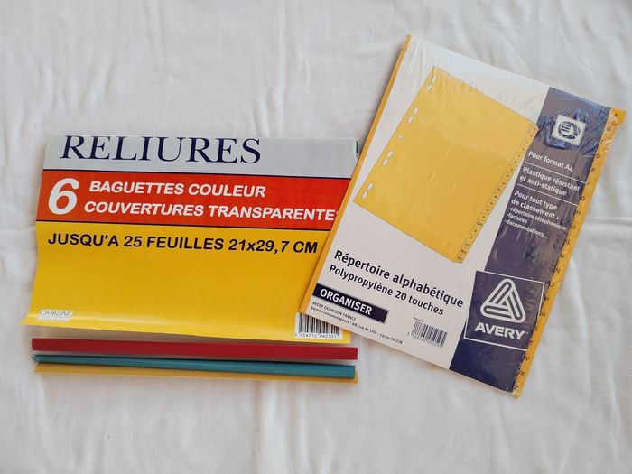 Répertoire alphabétique et Reliures