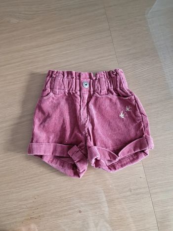 Short hiver velour vertbaudet