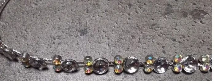 Headband /serre-tête élastique tape à l'oeil "strass" neuf - photo numéro 2