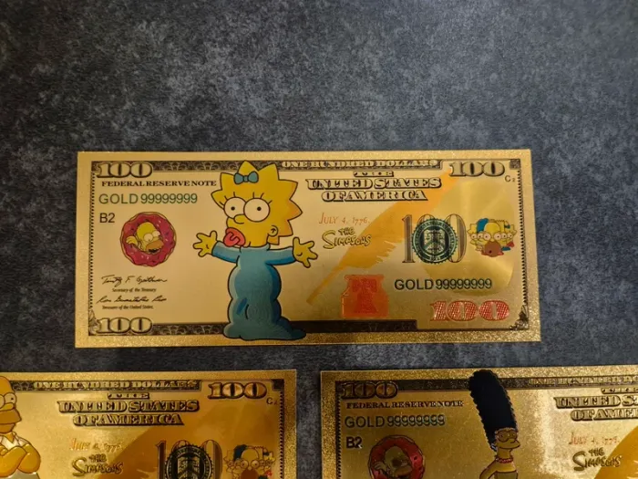 Billets OR à collectionner The Simpsons - photo numéro 2