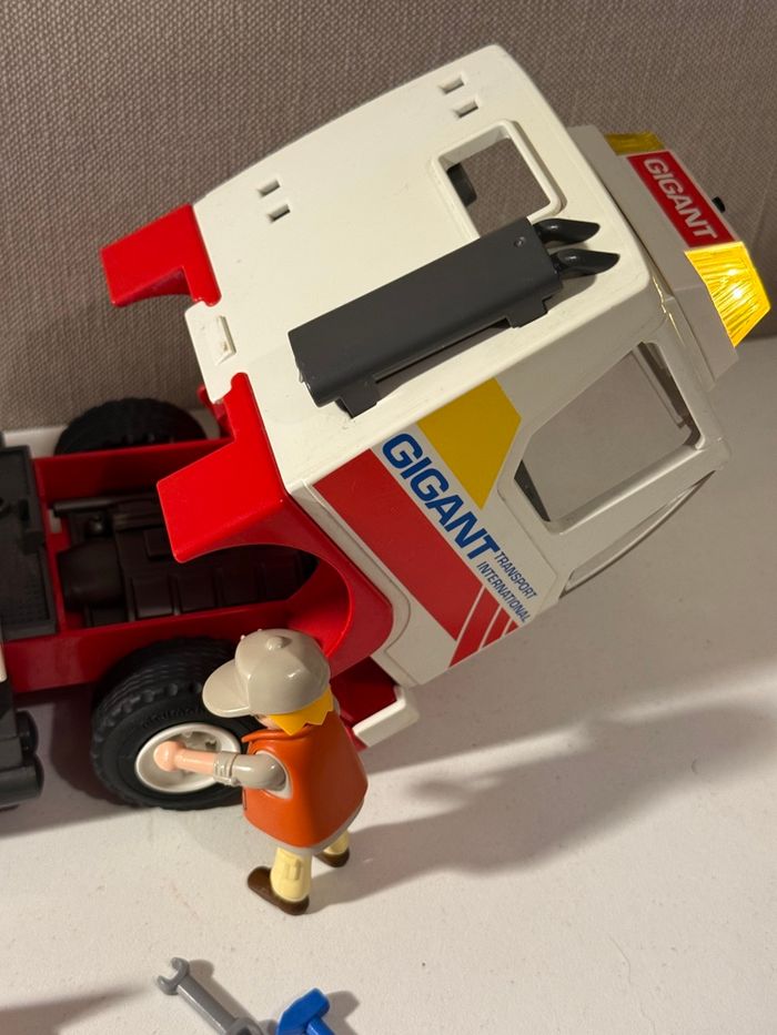 Camion porte char bulldozer Playmobil - photo numéro 5