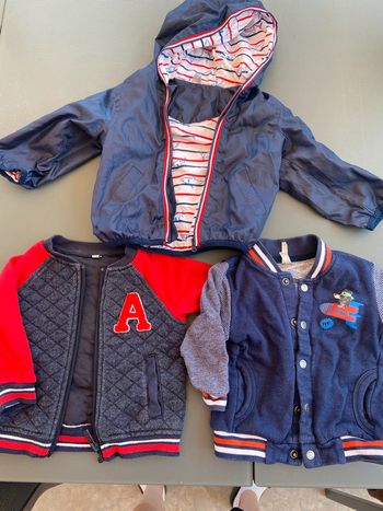 Lot vestes 12 mois
