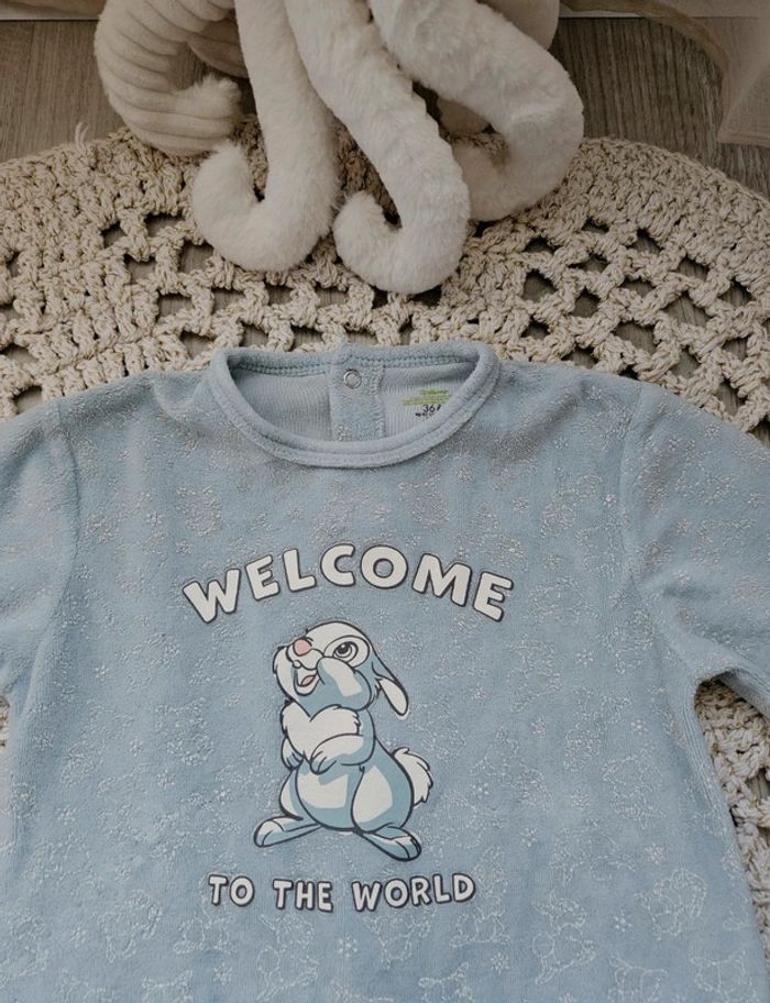 Mixte: Pyjama velours Pan Pan 36 mois - photo numéro 2