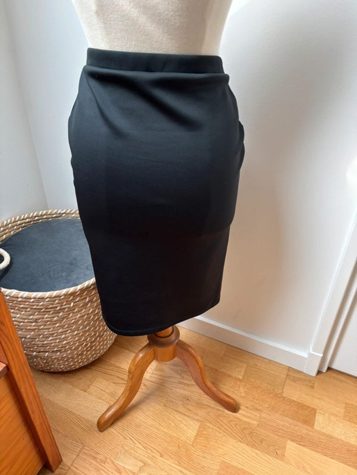 Jupe crayon noir - taille élastique - Promod - M - photo numéro 8