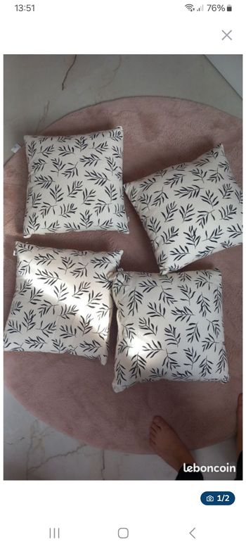 Lot 4 coussins